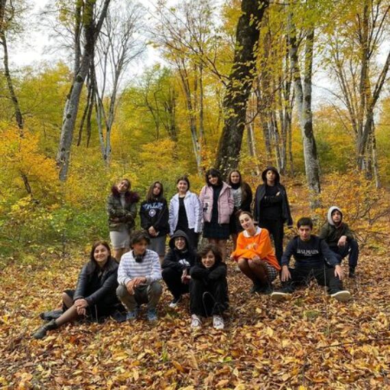 მეცხრე კლასის მოსწავლეების შემოქმედებითი ტური კახეთში