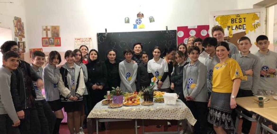 მერვე კლასში,დამრიგებლის საათის ფარგლებში, ჯანსაღი კვების გაკვეთილი ჩატარდა